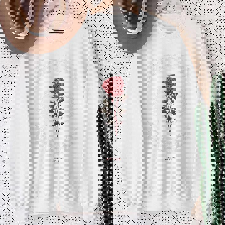 ヒップホップ アーバン ヴィンテージ ヒップスター Y2k バックプリント ストリートウェア ローズ スウェットシャツ 年配の女性への贈り物