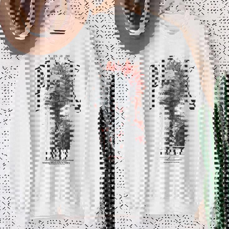 ヒップホップ ヴィンテージ エッジの効いた Y2k バックプリント ストリートウェア パンク スカル スウェットシャツ 年配の女性への贈り物