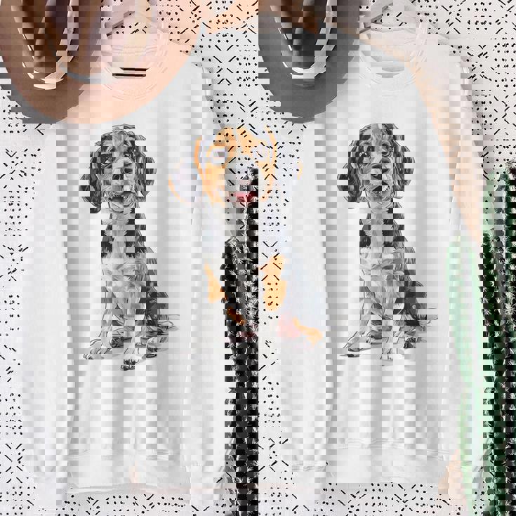 ビーグル 犬 モチーフ ペット イラスト ビーグル スウェットシャツ 年配の女性への贈り物