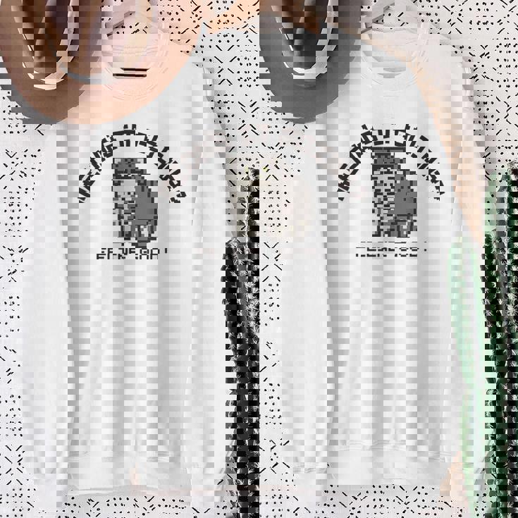 ピクセル アニマルズ マヌルネコ Manul Pallas's Cat 黒フォント スウェットシャツ 年配の女性への贈り物