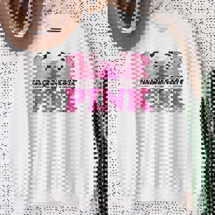 ピンクパンサー Unapologeically ピンク スウェットシャツ 年配の女性への贈り物