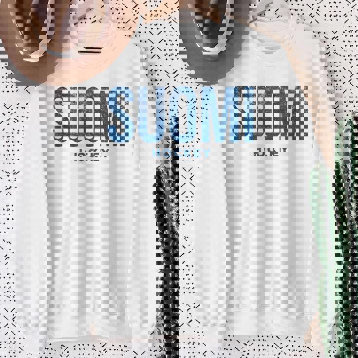 フィンランド スオミ ホッケー アンティーク調 ヴィンテージ レトロ スウェットシャツ 年配の女性への贈り物