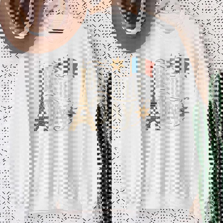 フランスの国旗 ヴィンテージ バスティーユの日 2019 パリ 1789 フランス 長袖tシャツ スウェットシャツ 年配の女性への贈り物