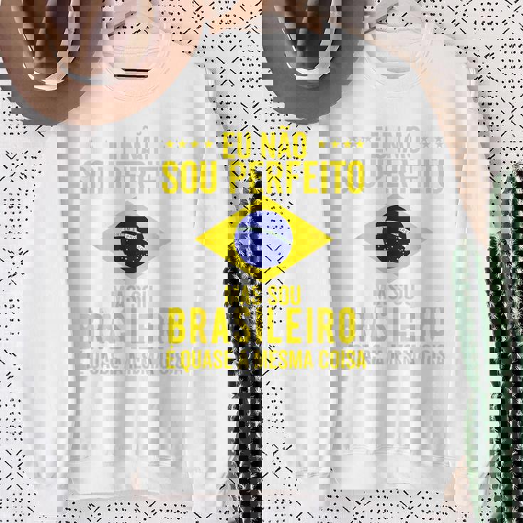 ブラジル国旗 ブラジル メンズ レディース キッズ グリーン ポルトガル語 スウェットシャツ 年配の女性への贈り物