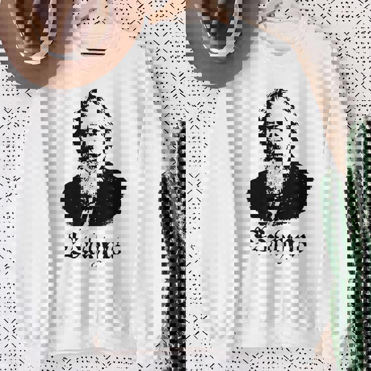 ブラームス ヨハネス・ブラームス クラシック音楽 スウェットシャツ 年配の女性への贈り物