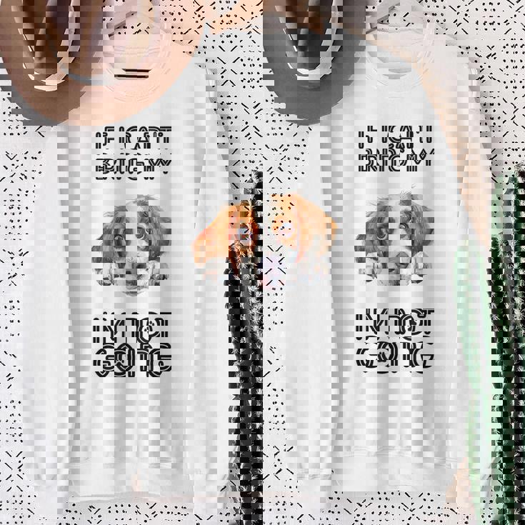 ブリタニー・スパニエル犬を連れて行けないなら行かない スウェットシャツ 年配の女性への贈り物