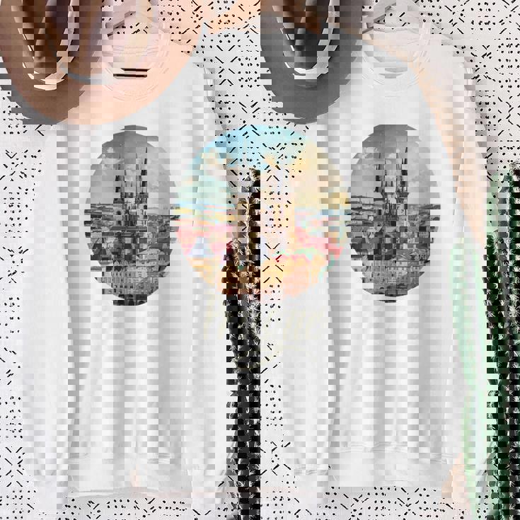 プラハ チェコ共和国 お土産 プラハ 長袖tシャツ スウェットシャツ 年配の女性への贈り物