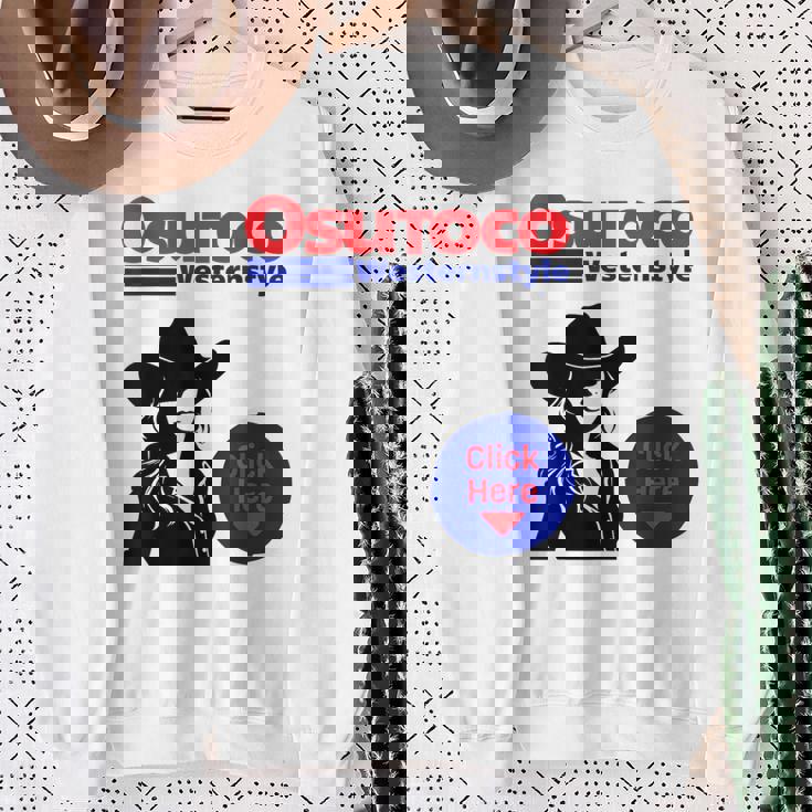 プレゼント パロディ 面白い ウエスタン スウェットシャツ 年配の女性への贈り物