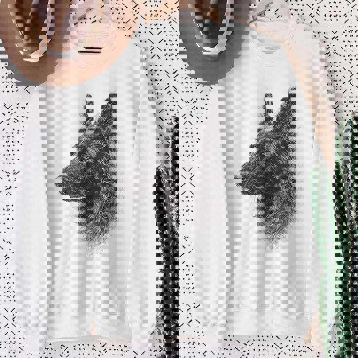 ベルギーシェパード 犬 グラフィック ペットアート ベルギーシェパード スウェットシャツ 年配の女性への贈り物