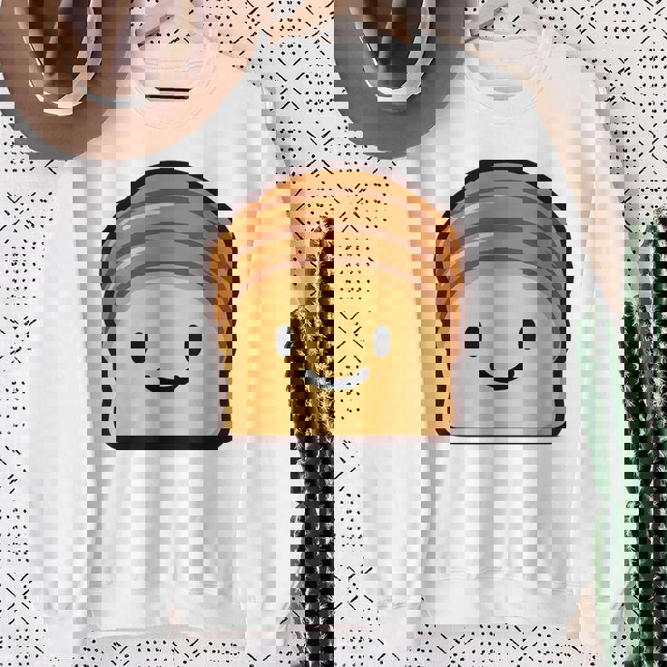 ベーカリー パン ブリオッシュ シンプルでミニマルなユーモア ブリオッシュ スウェットシャツ 年配の女性への贈り物