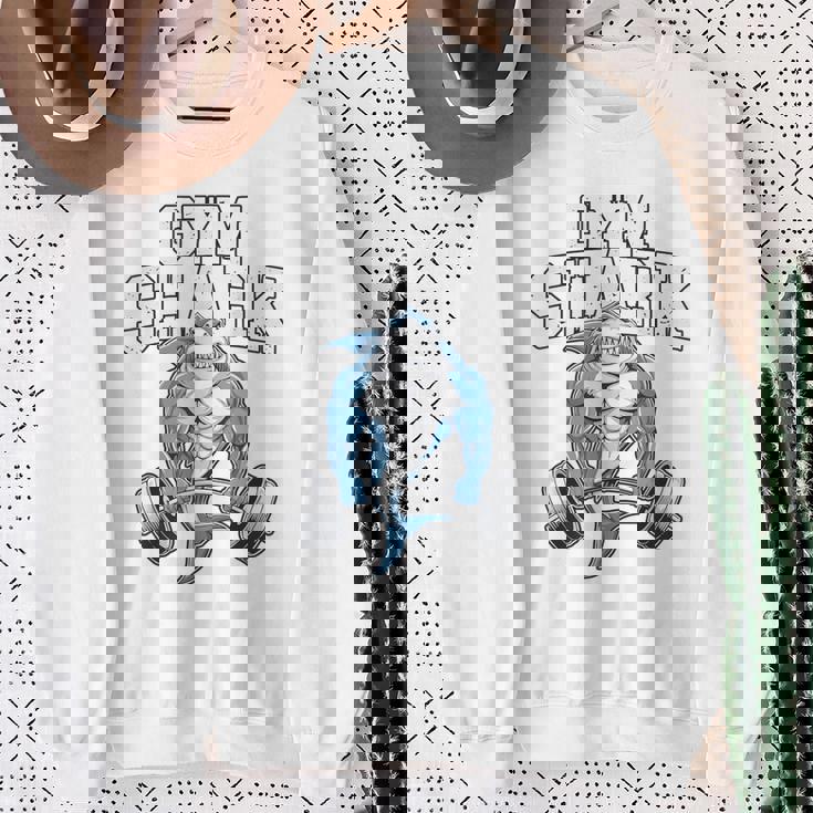 ボディビルダー サメの恋人 ジム フィットネス ワークアウト ボディービル スウェットシャツ 年配の女性への贈り物