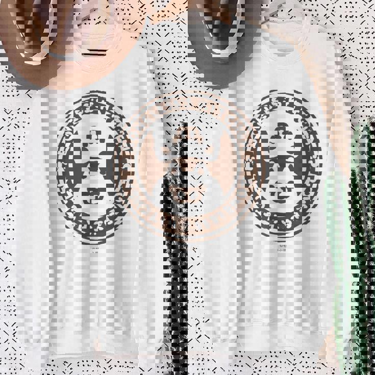 ボンレス犬とボンレス猫 ロゴ スウェットシャツ 年配の女性への贈り物