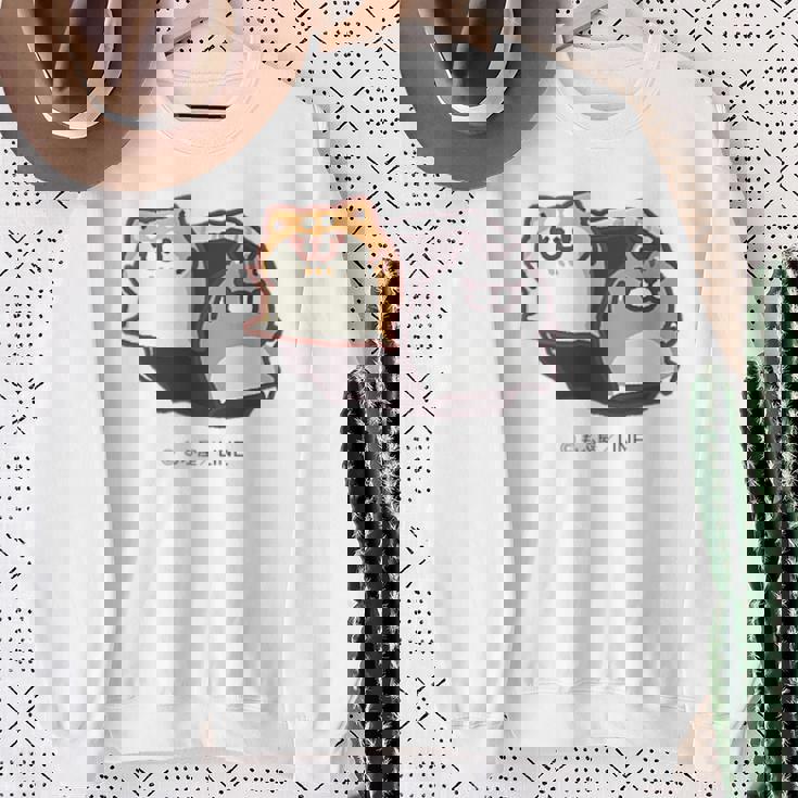 ボンレス犬とボンレス猫 参上 スウェットシャツ 年配の女性への贈り物