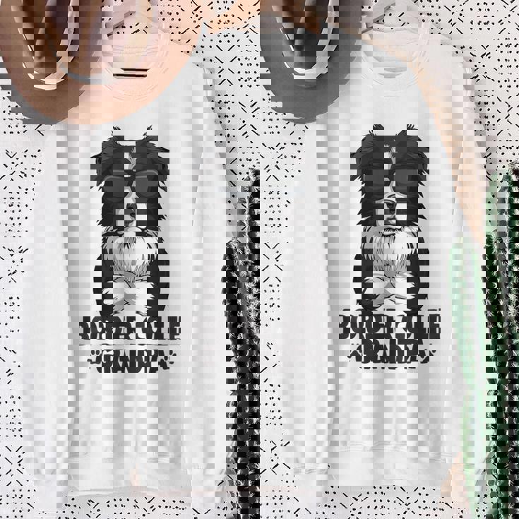 ボーダーコリー 犬 おじいちゃん スウェットシャツ 年配の女性への贈り物