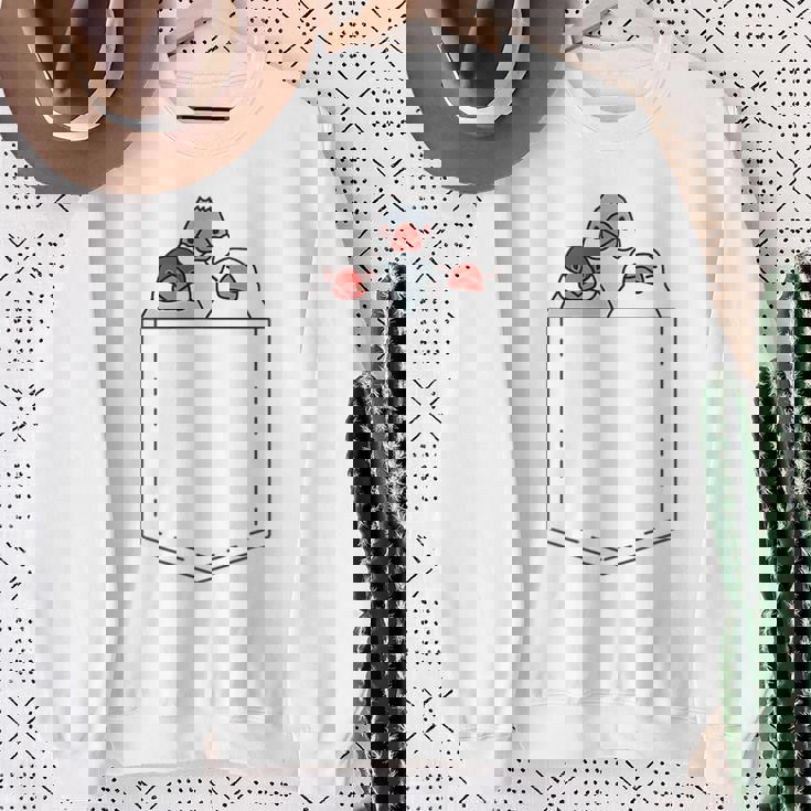 ポケット文鳥 白文鳥 ノーマル文鳥 桜文鳥 並文鳥 シナモン文鳥 文鳥の飼い主 文鳥好き かわいい 文鳥 スウェットシャツ 年配の女性への贈り物