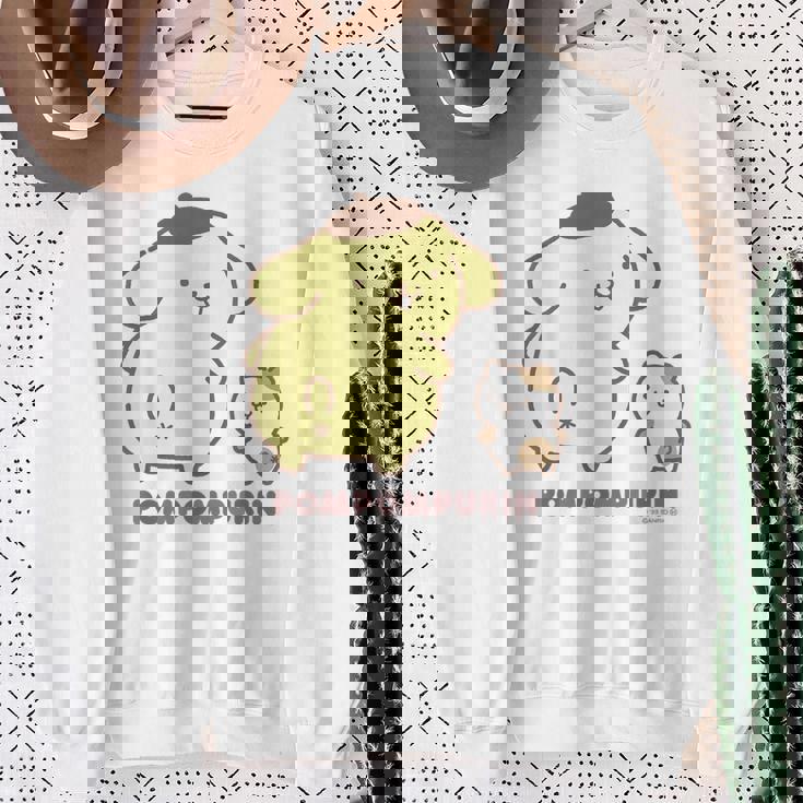 ポムポムプリン ふりむき ライトカラー スウェットシャツ 年配の女性への贈り物