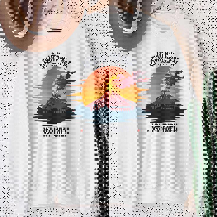 ポンペイ訪問 面白いローマの歴史 スウェットシャツ 年配の女性への贈り物