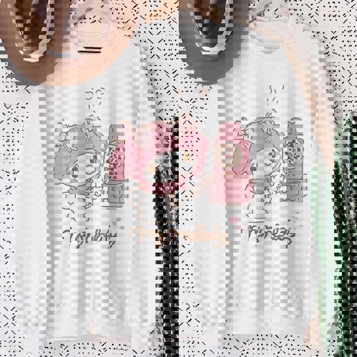 マイメロディ でんわ ライトカラー スウェットシャツ 年配の女性への贈り物