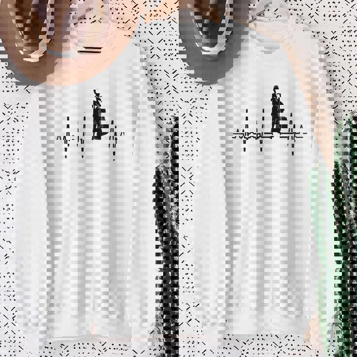 マイ・ハート・ビーツ・フォー・コントラバス・ハートビート スウェットシャツ 年配の女性への贈り物