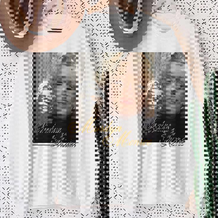 マリリンモンロー_004 長袖tシャツ スウェットシャツ 年配の女性への贈り物