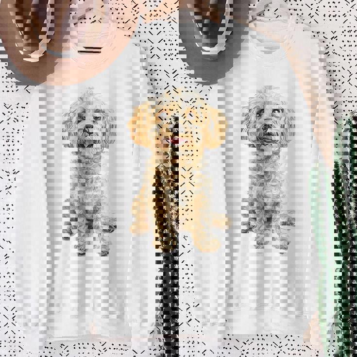 マルチプー犬モチーフペットイラストマルチプー スウェットシャツ 年配の女性への贈り物