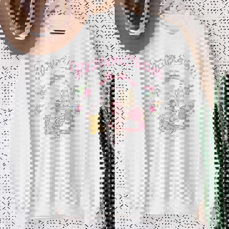 マロンクリーム ソーイング スウェットシャツ 年配の女性への贈り物