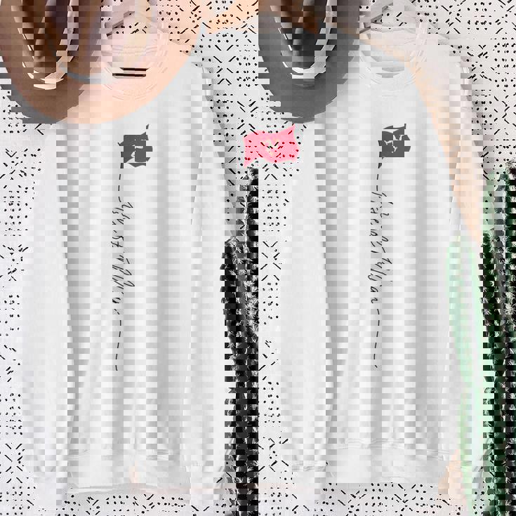 マン島の旗 マン島 マン島 愛国的な旗 スウェットシャツ 年配の女性への贈り物