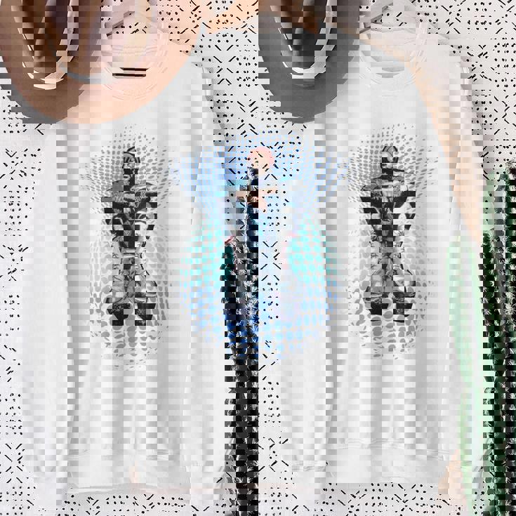 マービンゲイ_002_Back Printed スウェットシャツ 年配の女性への贈り物