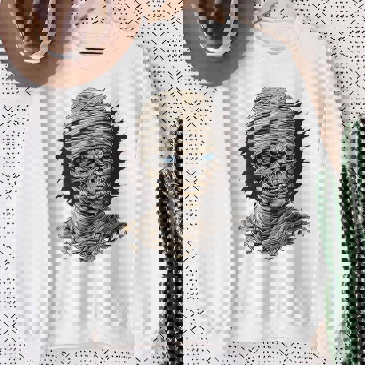 ミイラ コスチューム ハロウィン 不気味なアート ミイラ スウェットシャツ 年配の女性への贈り物