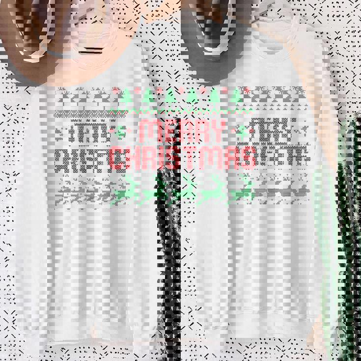 メリー・クリスマス スウェットシャツ 年配の女性への贈り物