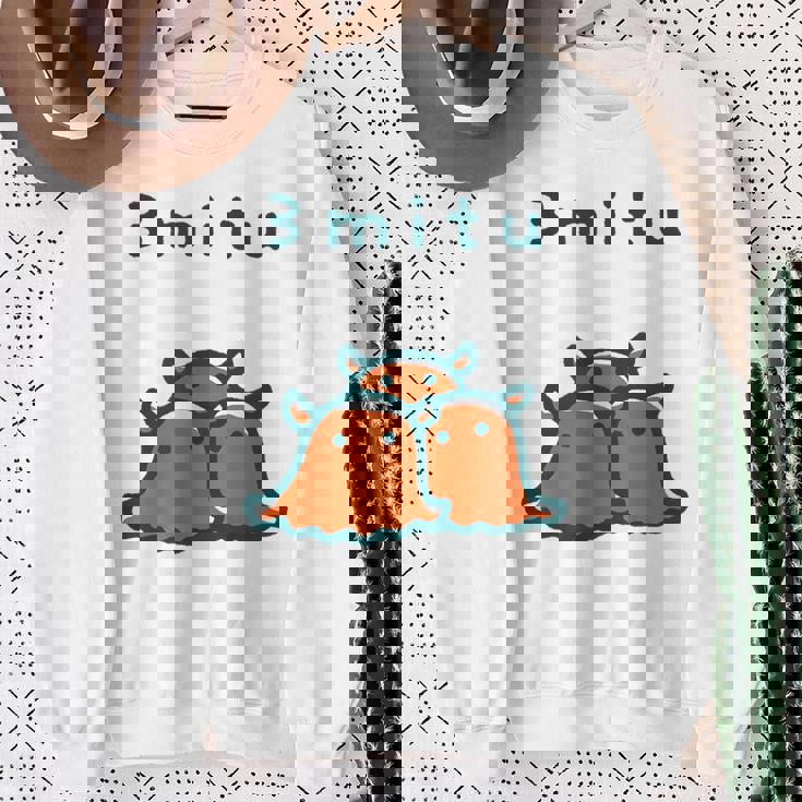 メンダコちゃん 3 Mitu スウェットシャツ 年配の女性への贈り物