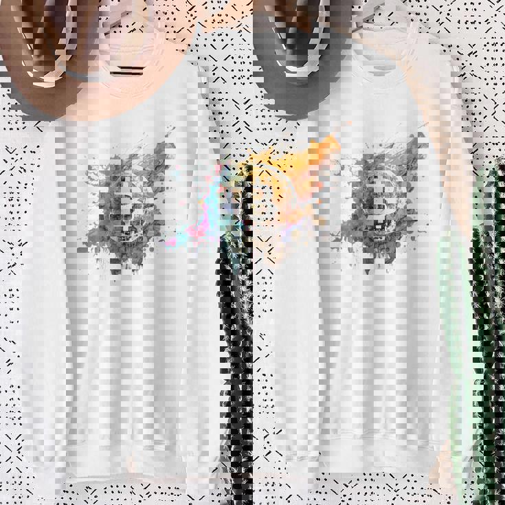 モダンビットコインアート Hodl Btc Btcアート カラフルなビットコイン スウェットシャツ 年配の女性への贈り物