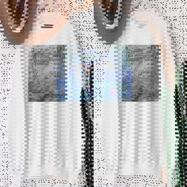 モネ 睡蓮 スウェットシャツ 年配の女性への贈り物