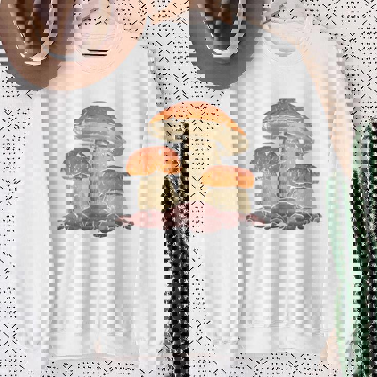 モレル茸 長袖tシャツ スウェットシャツ 年配の女性への贈り物