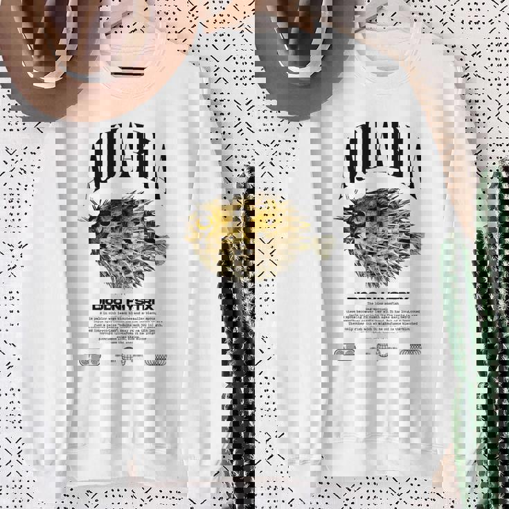 ヤマアラシ フグ 魚飼い モダンストリートウェア スウェットシャツ 年配の女性への贈り物