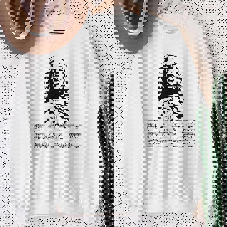 ヨハン・セバスティアン・バッハ 作曲家 ピアニスト 古典音楽 スウェットシャツ 年配の女性への贈り物