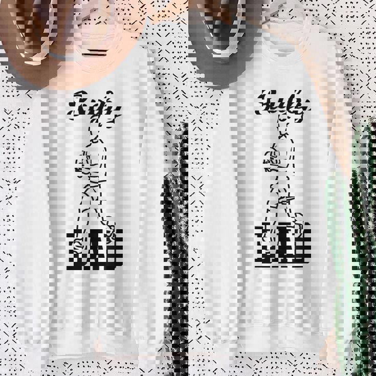 メンズ ラグビー お父さん ラグビーコーチ サッカー 父の日 スウェットシャツ 年配の女性への贈り物