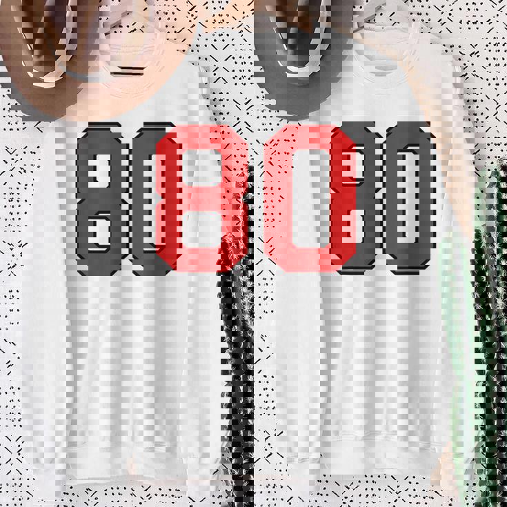 ラッキーナンバー80 クラシックカレッジアメリカン代表チームのファンプレイヤー スウェットシャツ 年配の女性への贈り物