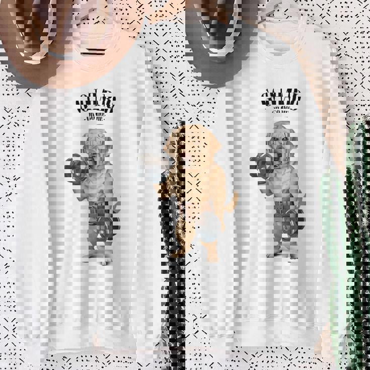 ラブラドールレトリバー 犬用筋肉トレーニング ダンベル付き スウェットシャツ 年配の女性への贈り物