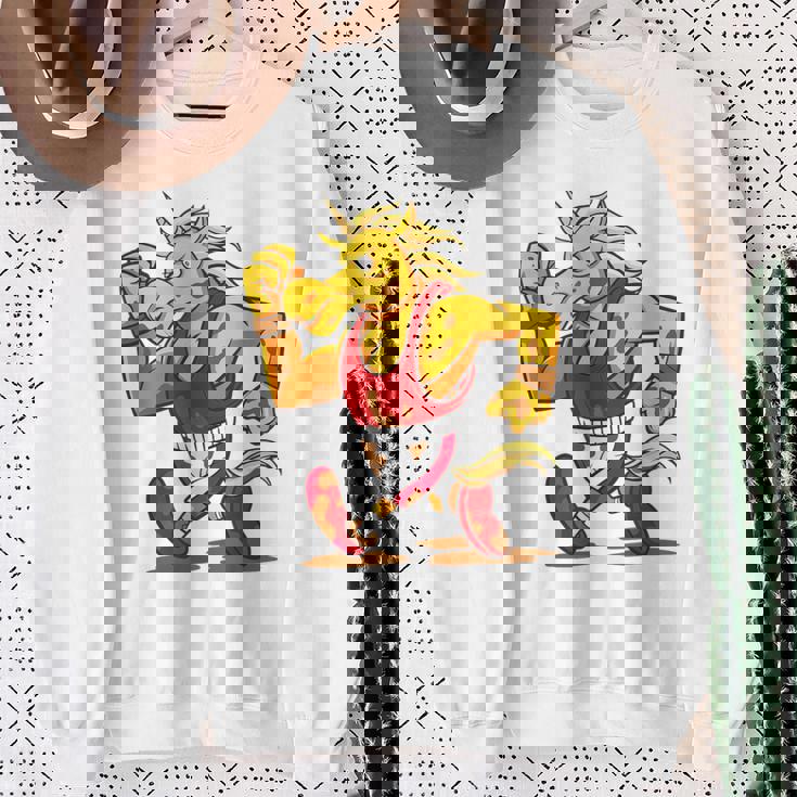 ランニング フィットネス スポーティ ユニコーン スウェットシャツ 年配の女性への贈り物