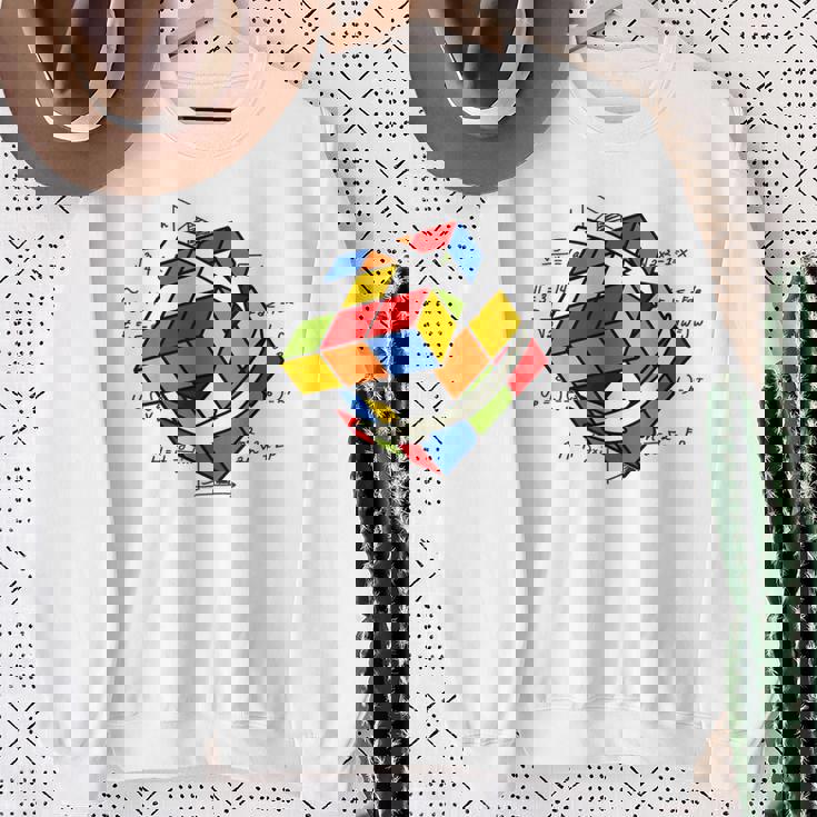 ルービックキューブ ルービックキューブ マジックキューブ レトロ ルービ ヴィンテージ オタク スウェットシャツ 年配の女性への贈り物