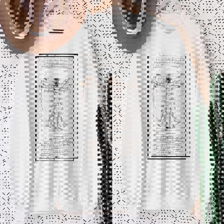 レオナルド・ダ・ヴィンチの「ヴィトルヴィア人」 オリジナル スウェットシャツ 年配の女性への贈り物