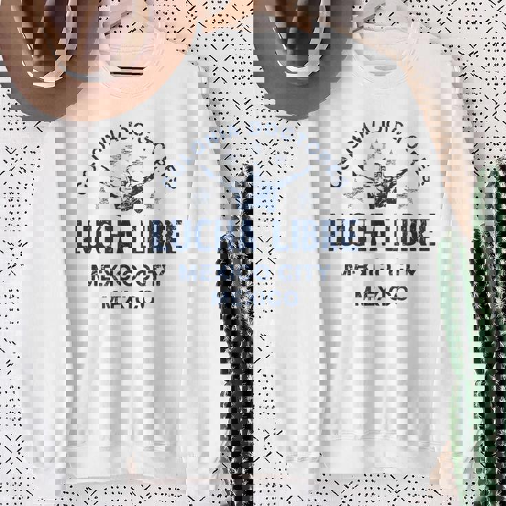 レスリング ルチャリブレ レスラー ヴィンテージ スウェットシャツ 年配の女性への贈り物