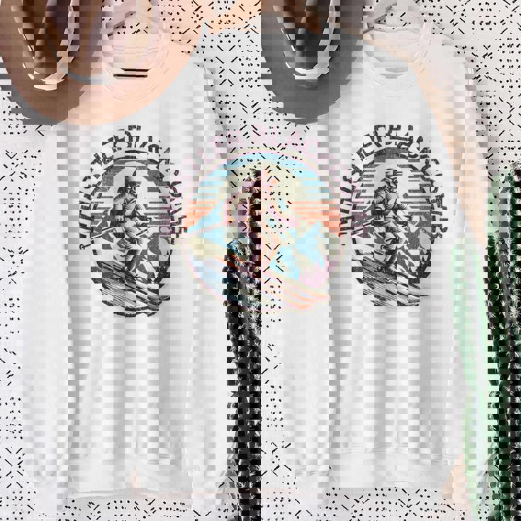 レトロ ヴィンテージ ウィスラー ブラッコム カナダ スキー リゾート 冬 スウェットシャツ 年配の女性への贈り物