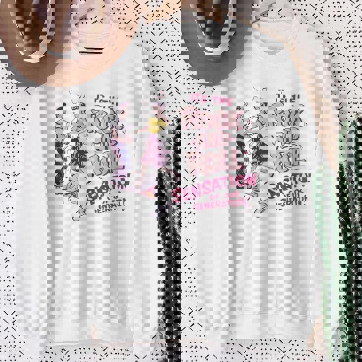 ロックンロール レトロ 50年代 ロカビリー ビンテージスタイル 1950年代 スウェットシャツ 年配の女性への贈り物