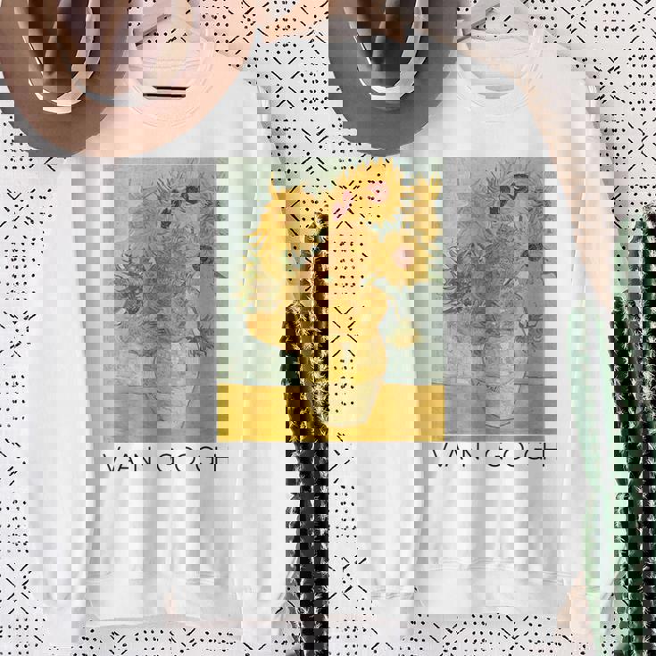 ヴァン・ゴッホ ひまわり アートギフト ヴィンセント・ヴァン・ゴッホ スウェットシャツ 年配の女性への贈り物