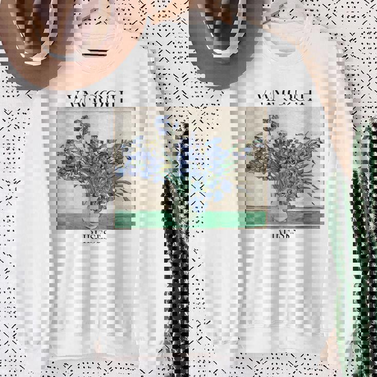 ヴァン・ゴッホ アイリス 印象派 アート絵画 ヴィンセント・ヴァン・ゴッホ スウェットシャツ 年配の女性への贈り物