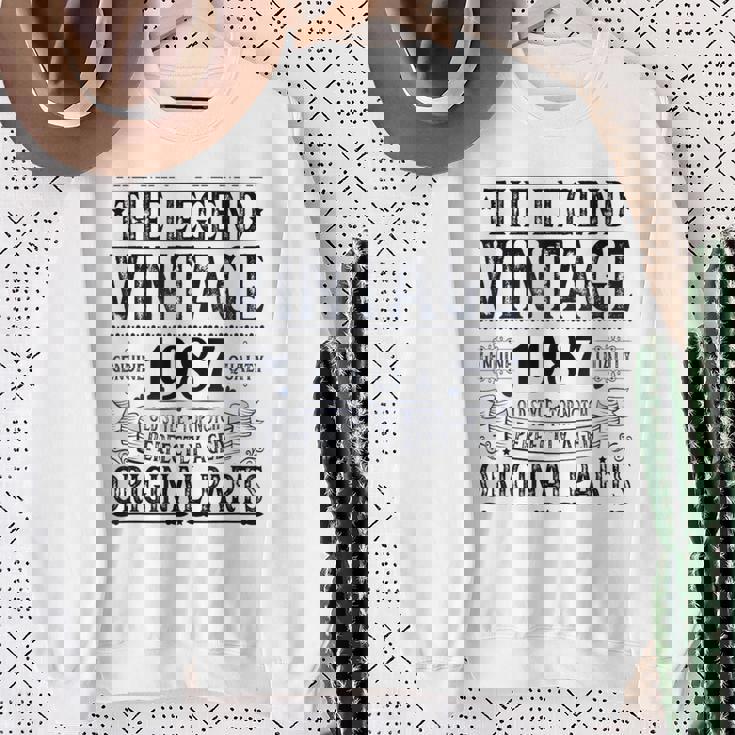 ヴィンテージ 1987 メンズ 限定版 Bday 1987 誕生日 スウェットシャツ 年配の女性への贈り物