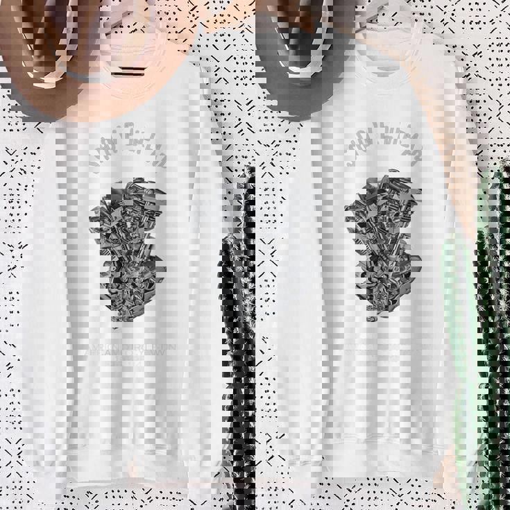 ヴィンテージ Hd オートバイtwin ショベルヘッド エンジン ドローイング バイカー スウェットシャツ 年配の女性への贈り物