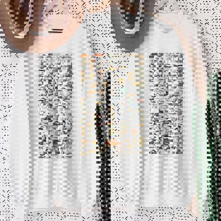 ヴィンテージ キノコ チャート イラスト キノコ モレルハンター スウェットシャツ 年配の女性への贈り物